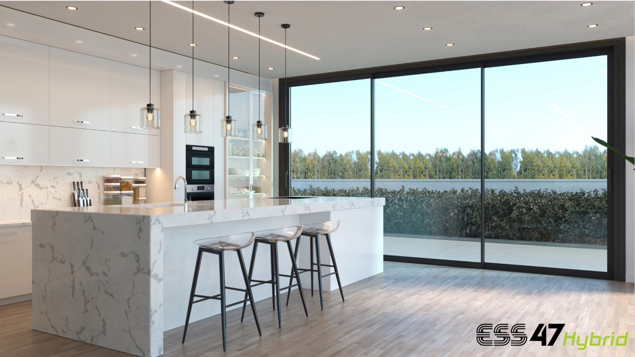 Sliding Doors Open to Garden