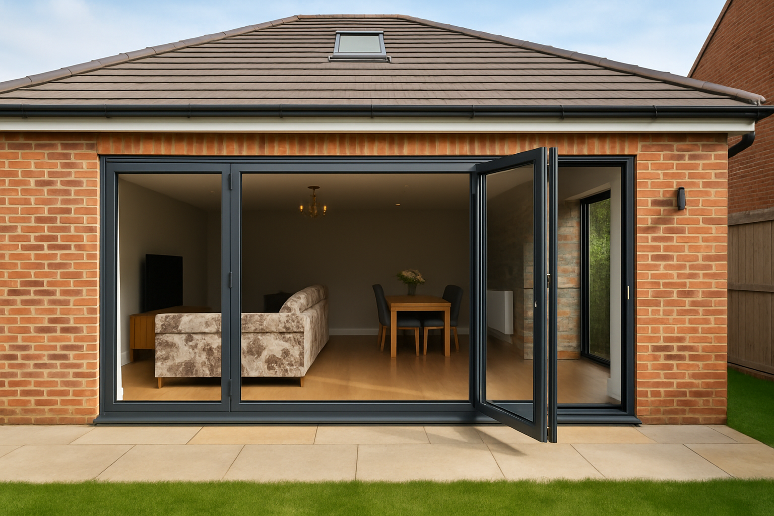 Slimline Bi-fold Door Close-Up