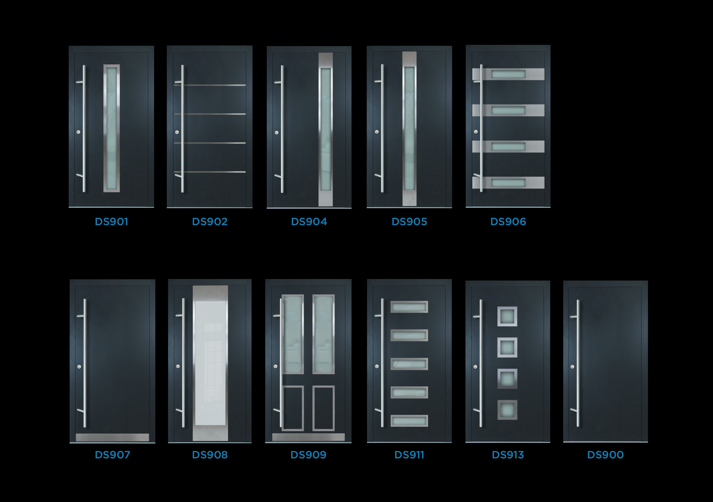 Aluminium Front Door Finishes